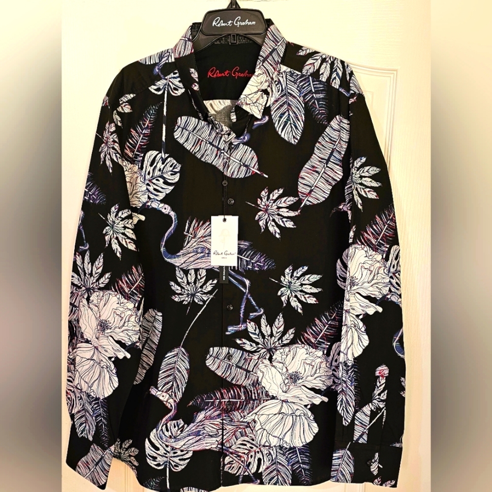 ROBERT GRAHAM SHIRT SIZE 2XL AND M. NEW WITH TAGS(SIZE M TAGS MISSING)